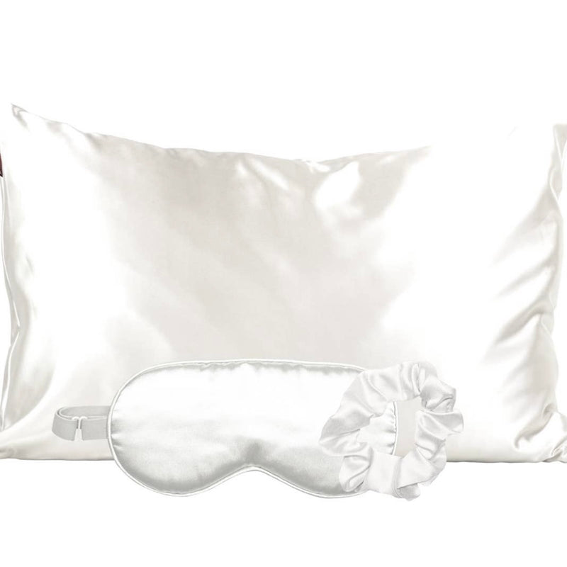 Ivory Satin Sleep Set