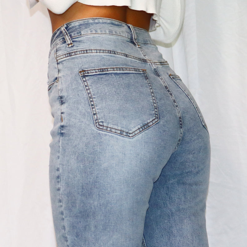 90's Asymmetrical Jeans