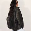 Oversized Worn Vintage Leather Jacket