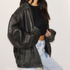 Oversized Worn Vintage Leather Jacket